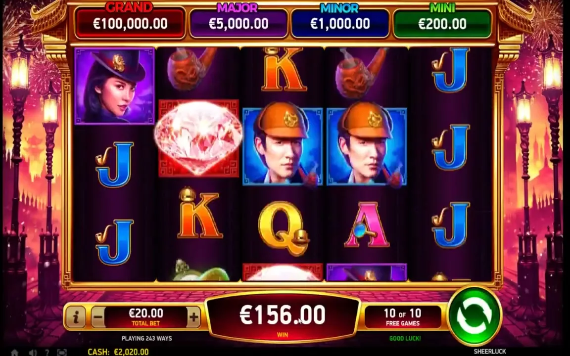 Rouleaux et symboles de machine à sous en plein jeu